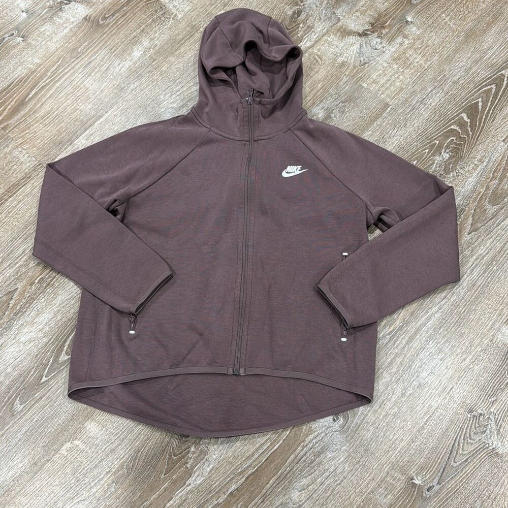Nike Women's Plum Eclipse Tech Fleece Cape Hoodie
